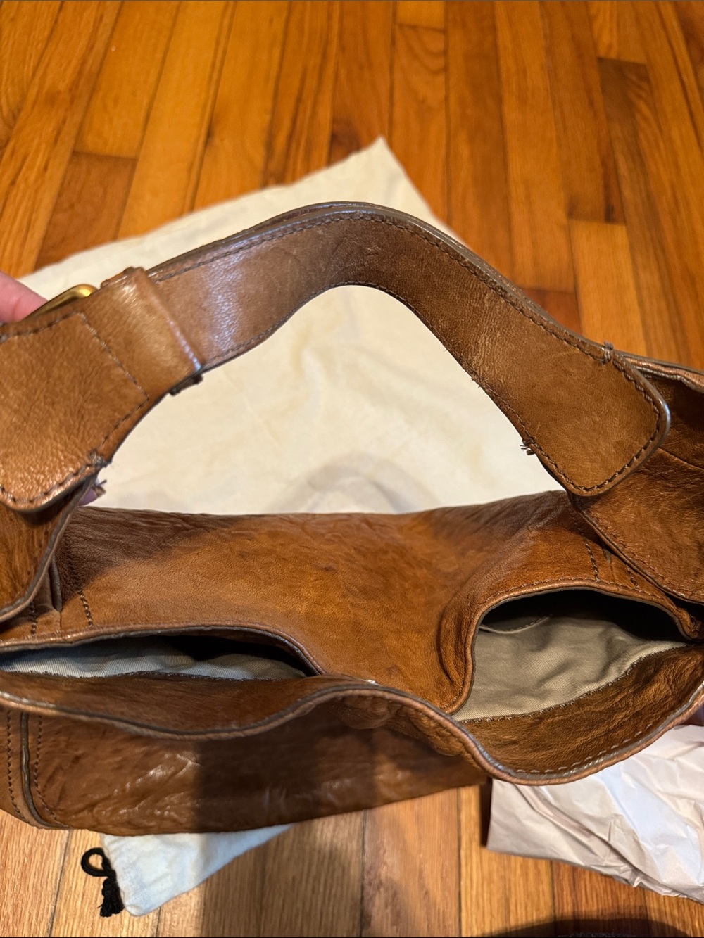 Givenchy Cognac Brown Leather Hobo Bag - Picture 13 of 13